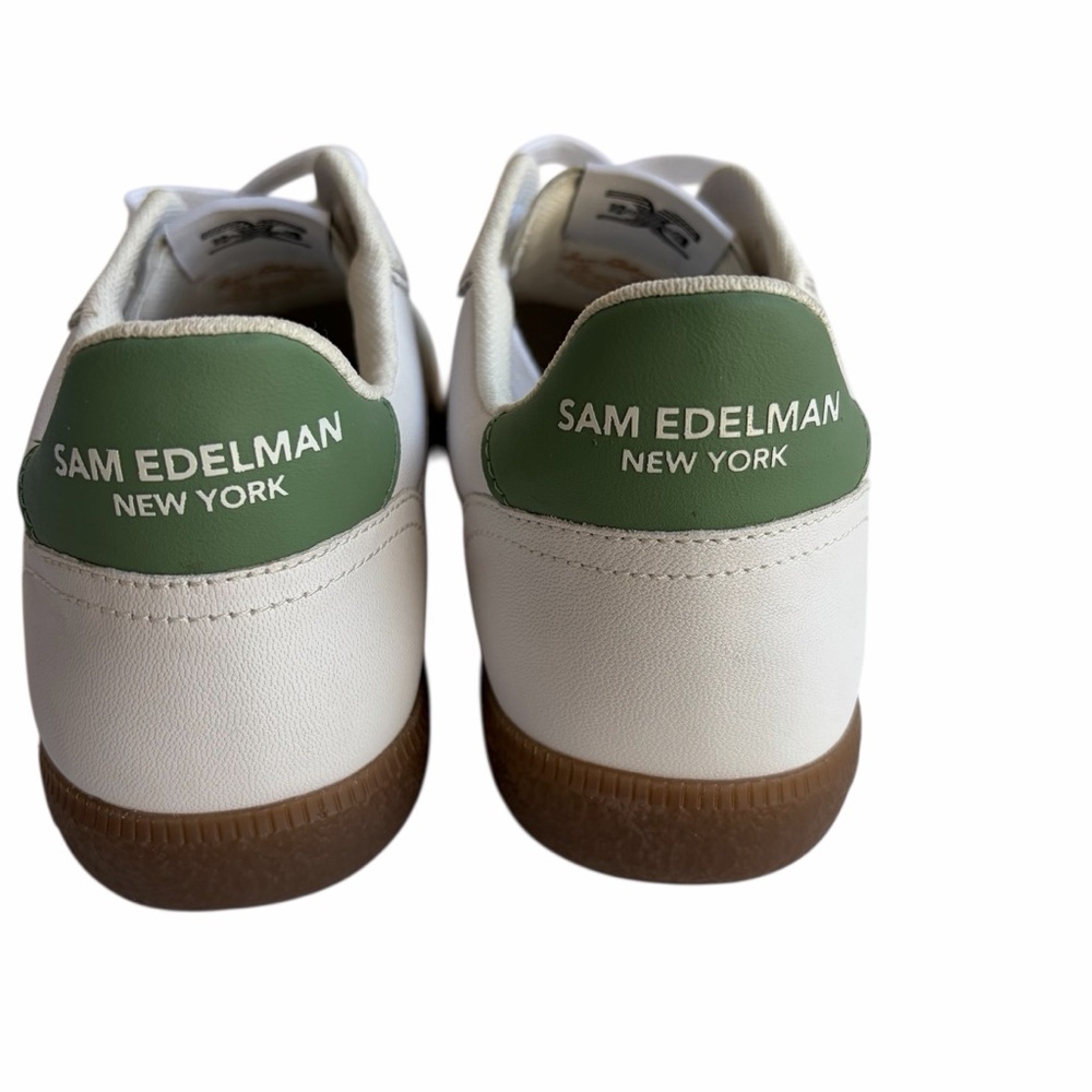 EUC Sam Edelman Kallen White/Green Sneakers Sz. 9.5 - Picture 8 of 11